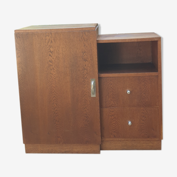 Art deco asymmetrical cabinet
