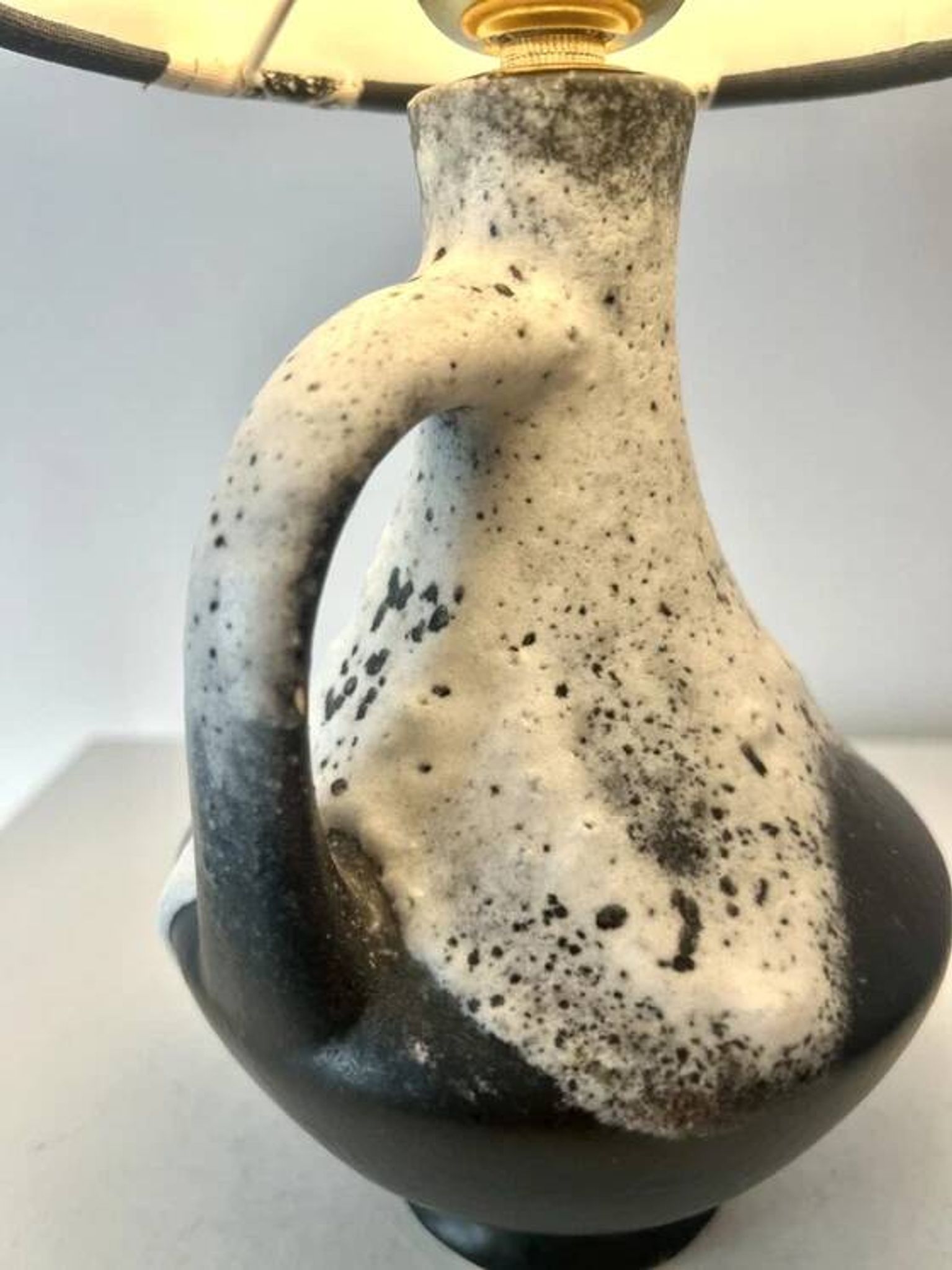 Rare design lamp in ceramic from West Germany by Bay Keramik - cordless, suitable for outdoor use.