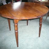 Round wooden table