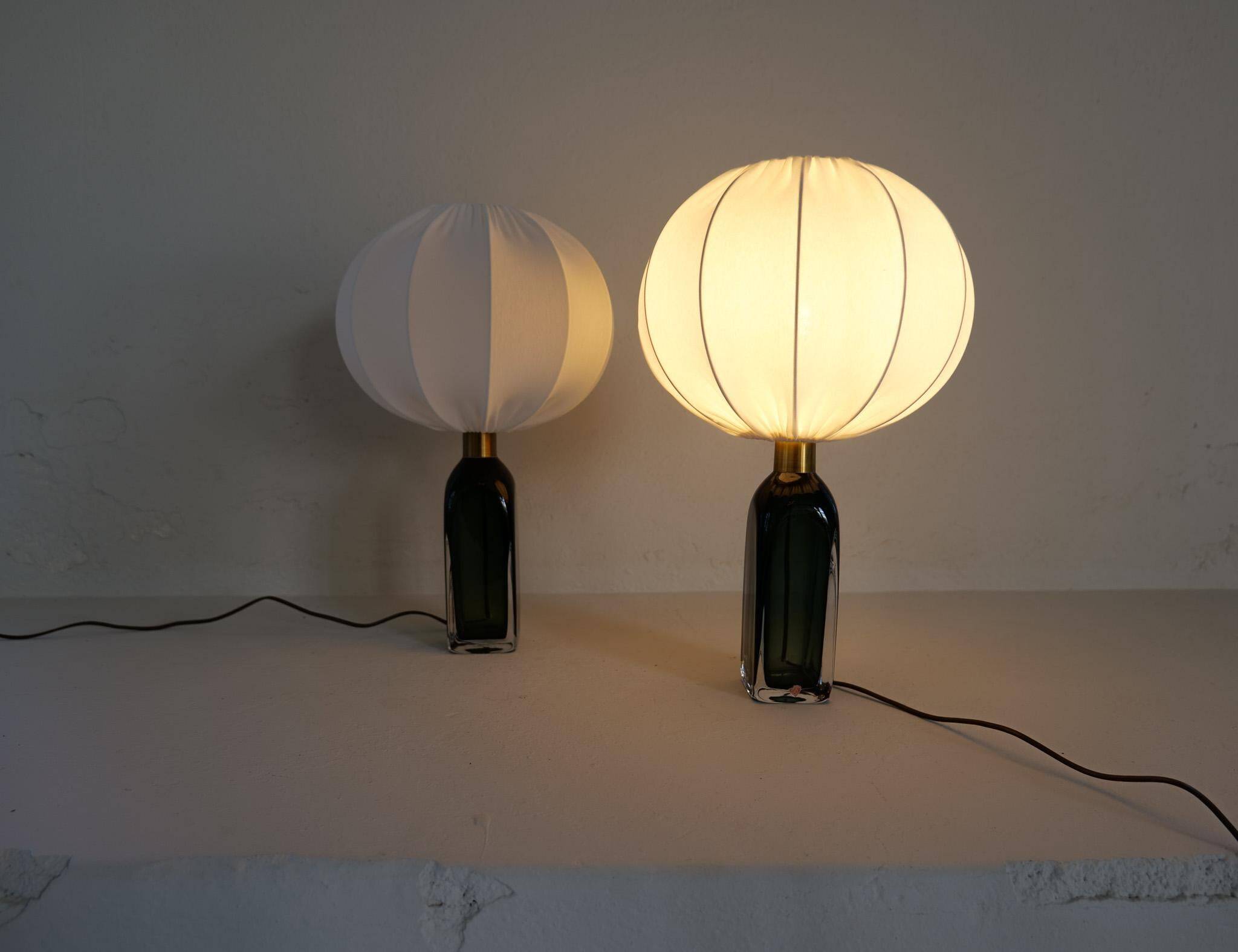 Mid-Century Modern Table Lamps by Carl Fagerlund for Orrefors Sweden RD 1406