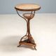Art Nouveau bentwood & rattan pedestal table, Central Europe, c. 1900–1925