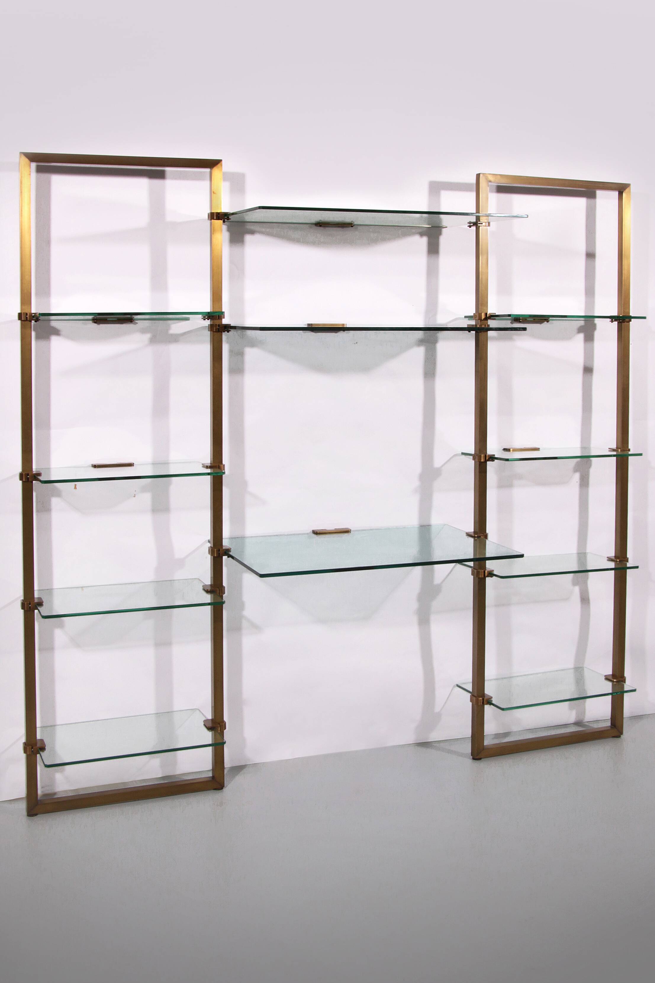 Peter Ghyczy Brass Very Rare Wall Unit Model R16 1970