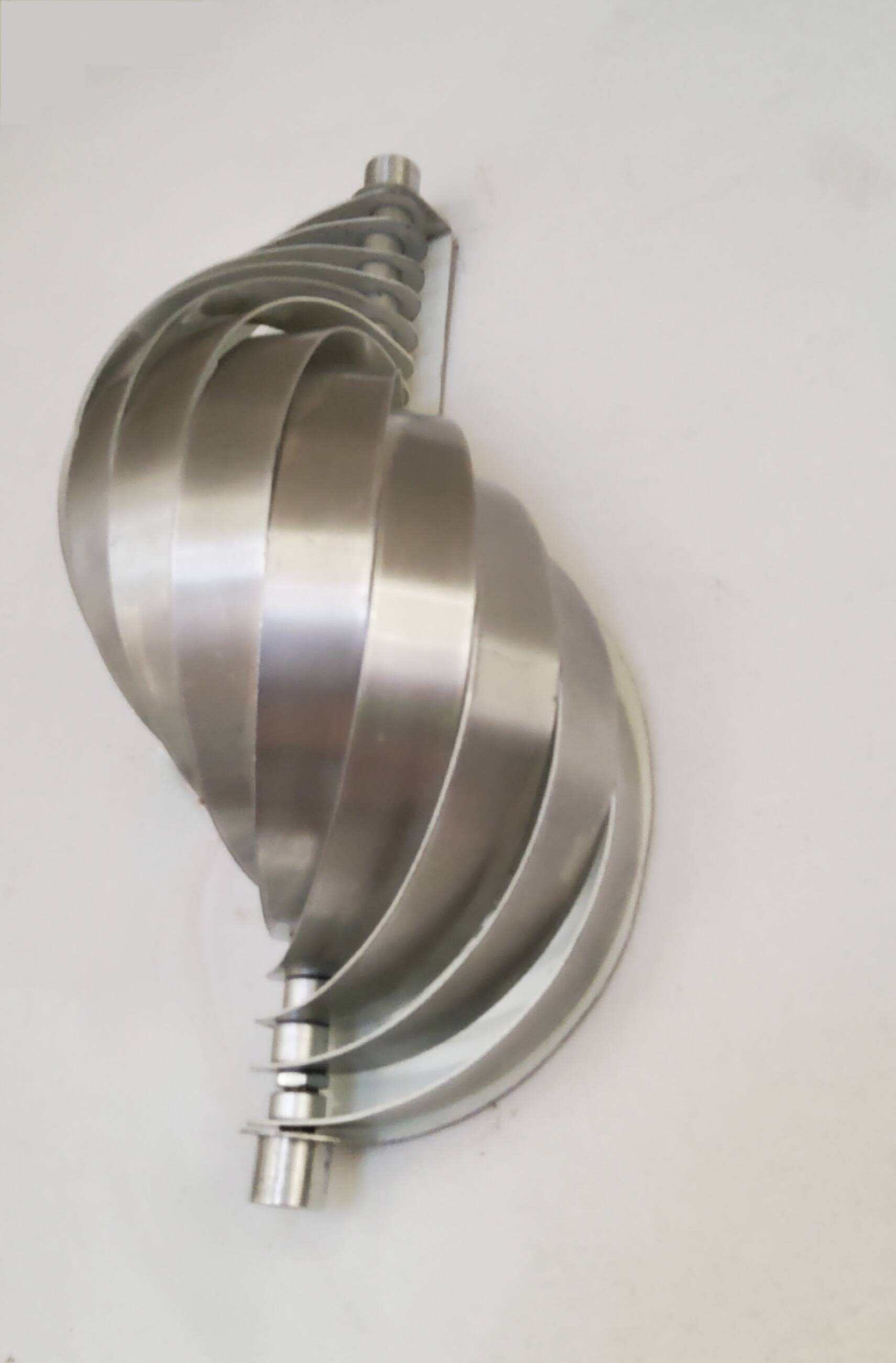Pair of spiral wall lights 1970