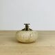 Round travertine lighter, 1980s, Italy