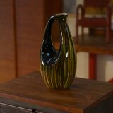 Ceramic vase / pitcher signed St Clément 1950's