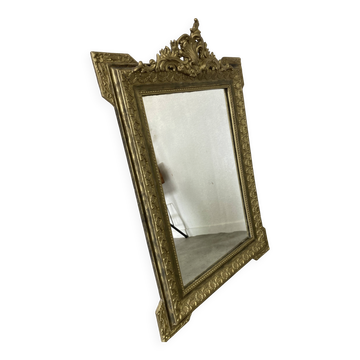 Miroir ancien à fronton