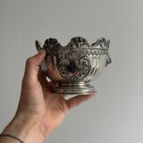 Shiny silver metal cup
