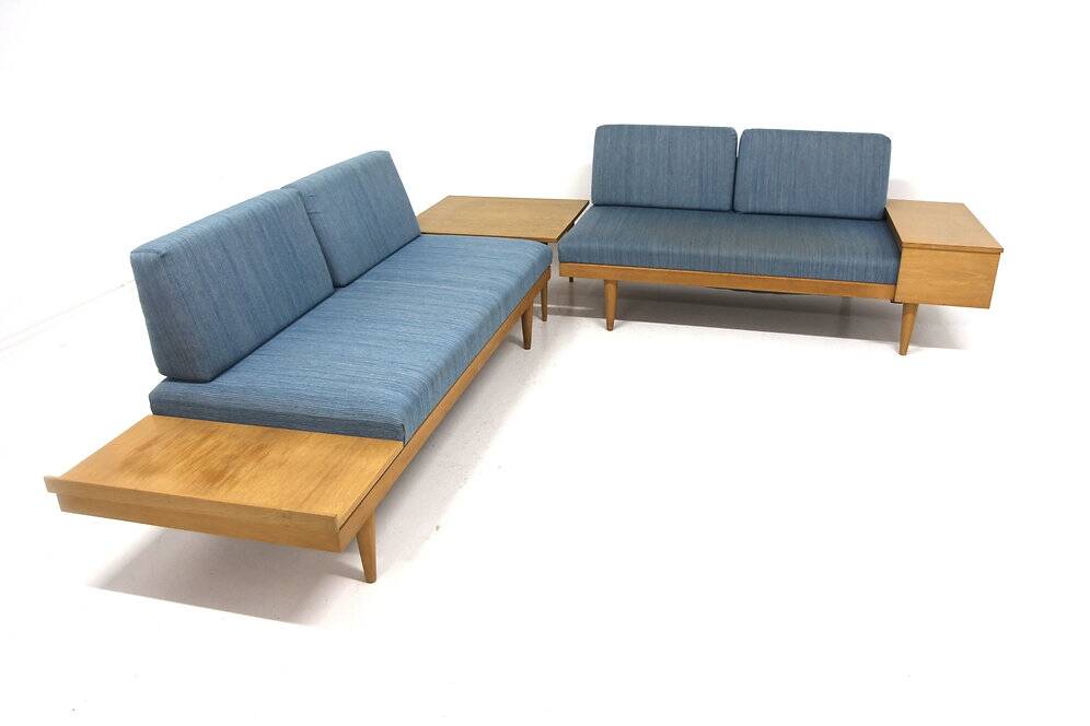 Set de 2 méridiennes "Svane", Ingmar Relling, Ekornes, Norvège, 1960
