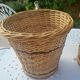 Pair of wicker plant pots