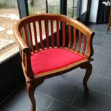 Colonial armchair in exotic wood