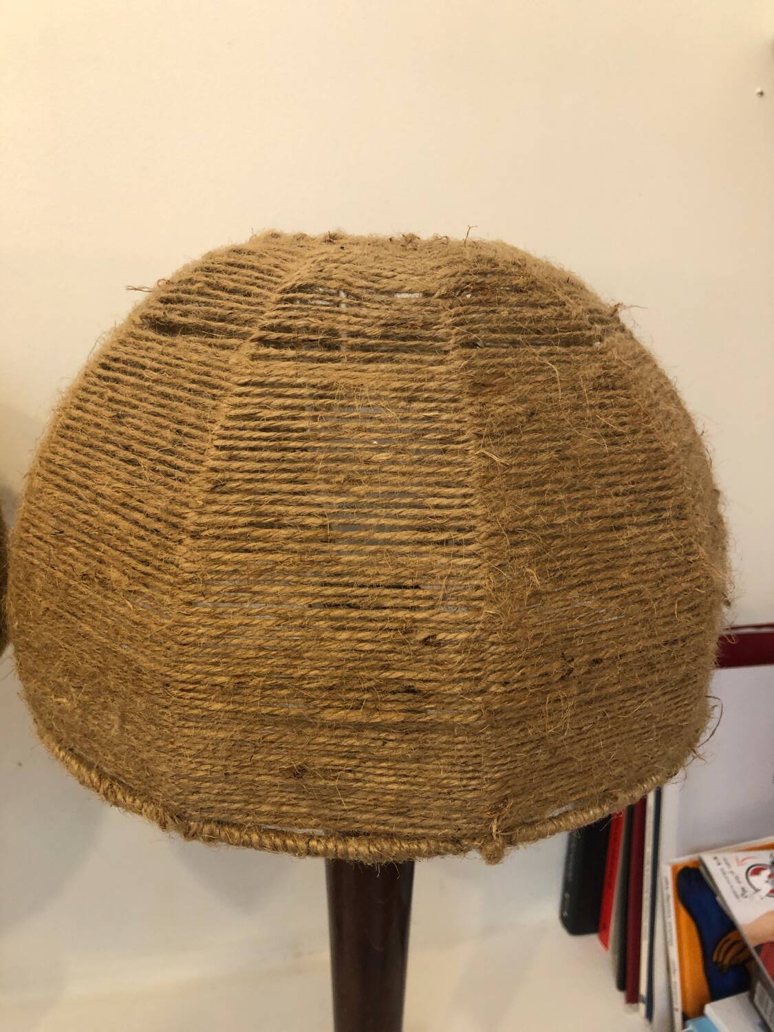 Pair of Unilux rope lamps, 1970