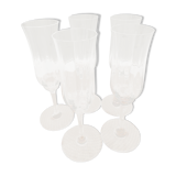 5 baccarat crystal flutes, capri model