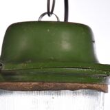 Suspension industrielle vintage vieille lumière