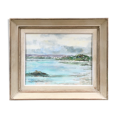 Pastel seascape painting