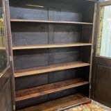 Library - English mahogany display cabinet