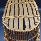Basket or old wicker laundry basket