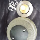 Holophane ball lamp on pedestal