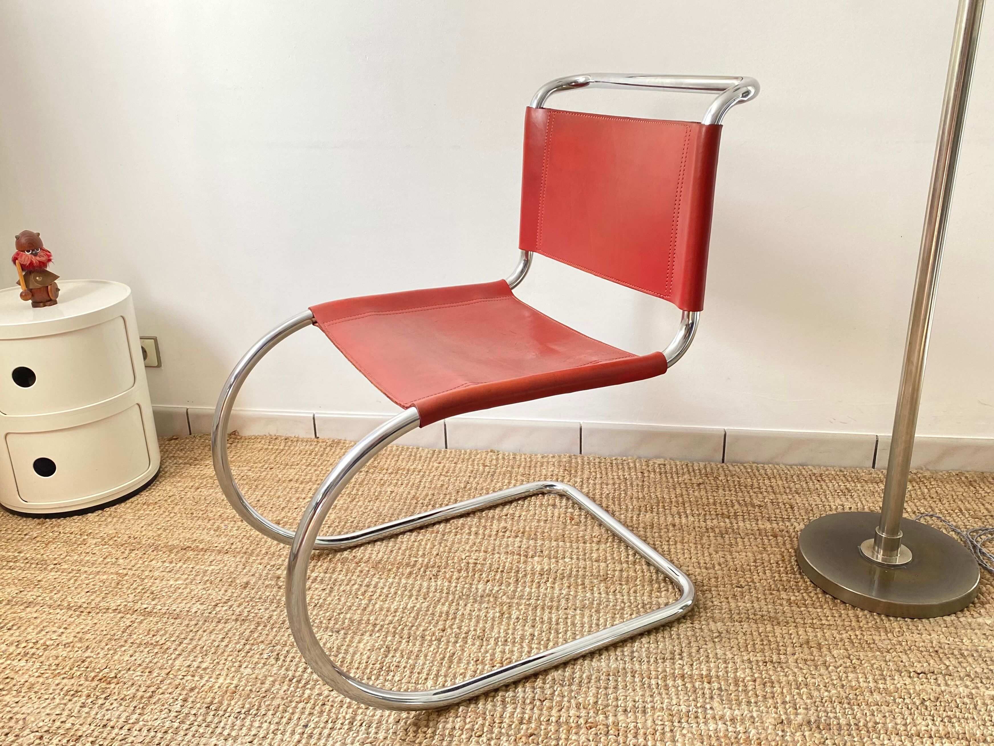 Pair of chairs MR 10 design Ludwig Mies Van Der Rohe vintage edition 90s