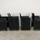 8 style Korium leather chairs in the style of Matteo Grassi