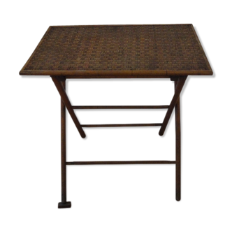 Wooden folding table