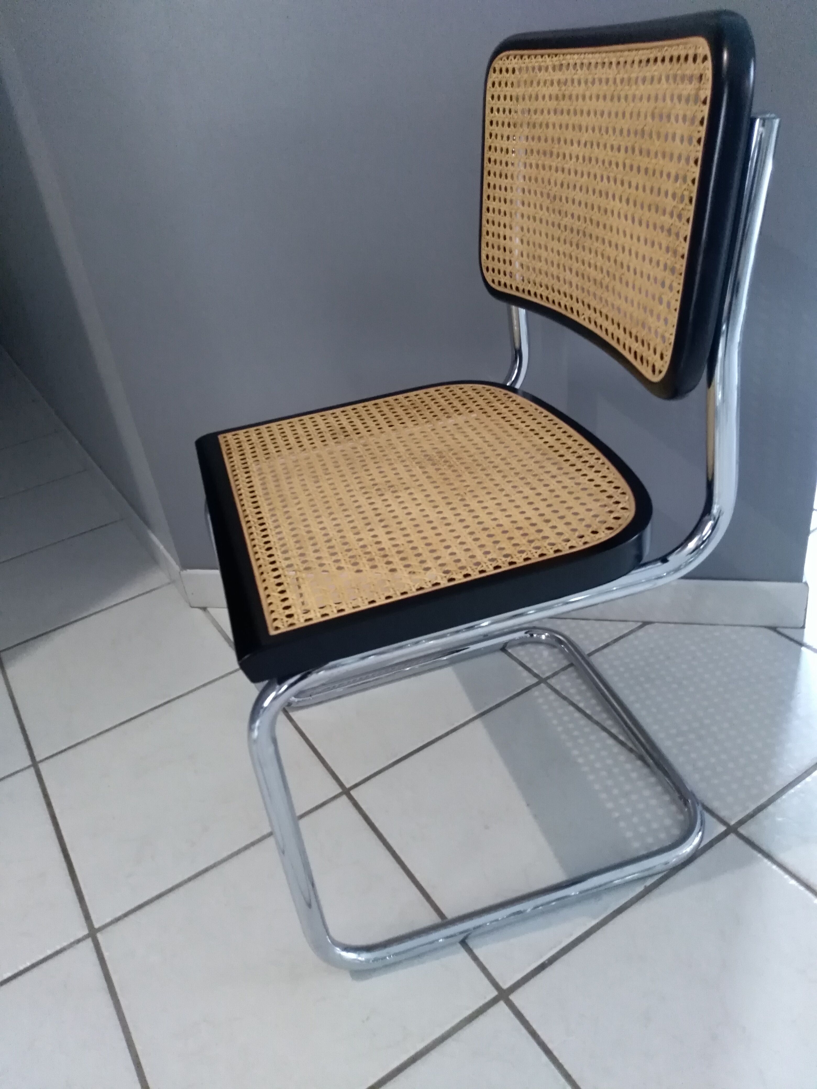 Suite 4 chairs cesca B32 Marcel Breuer vintage 1990