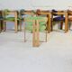7 Chairs Pigreco by Tobia Scarpa, Gavina Edition, Italy, 50s