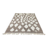 Handmade Beni Ourain wool rug 150/250cm