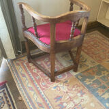 Burgundy church chair