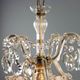 Antique chandelier Maria Theresa in gilded iron, Italy, 20th century