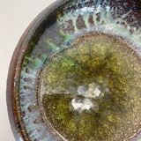 Ceramic studio pottery bowl shell element by gerhard liebenthron, germany, 1970s