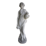 Sculpture de jardin pierre reconstituee art nouveau femme cruches mag