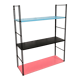 Metal shelves