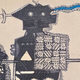 Max Papart - Le Cavalier - Original lithograph signed and numbered