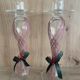 Pair of Candlesticks Candle Holders Design Blown Glass Decorative