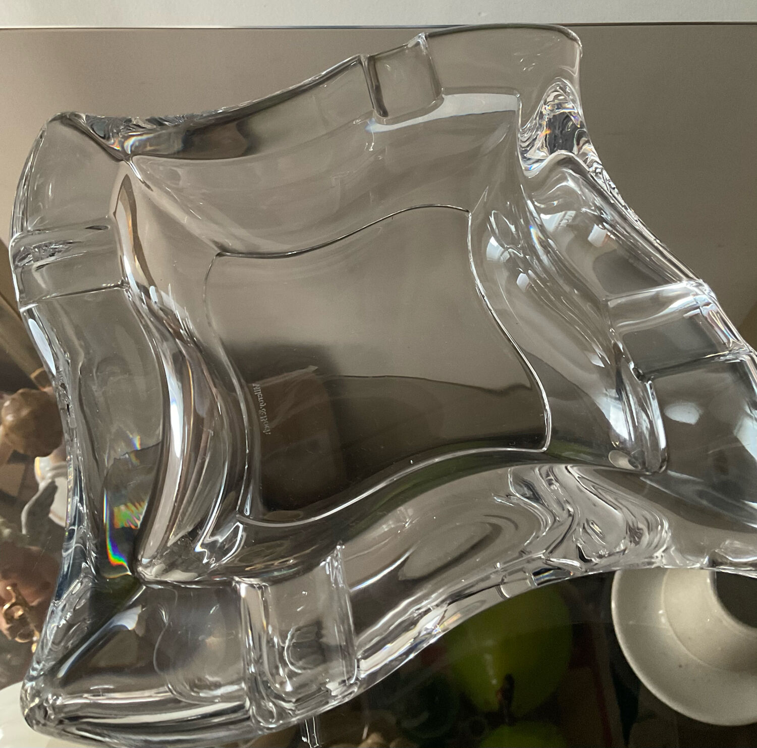 Empty vintage crystal pocket Villeroy & Boch