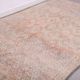 Tapis marocain vintage pâle 197 x 306 cm, tapis en laine berbère, tapis fait main boho