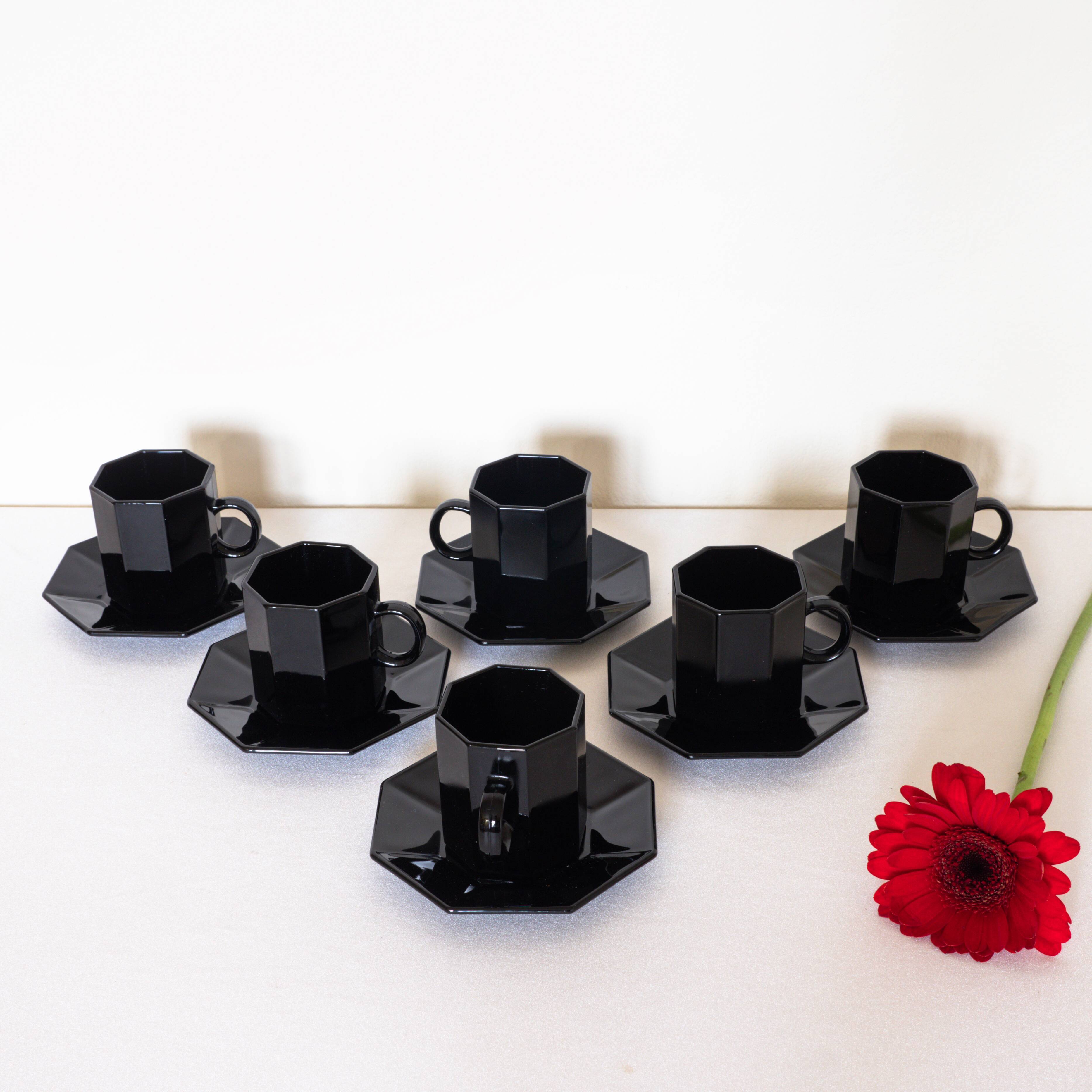 Coffee service octime black Arcoroc