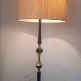 Tripod floor lamp – 1950s – wood and brass.