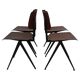 Set of 4 vintage school chairs Galvanitas S16 Netherlands Design