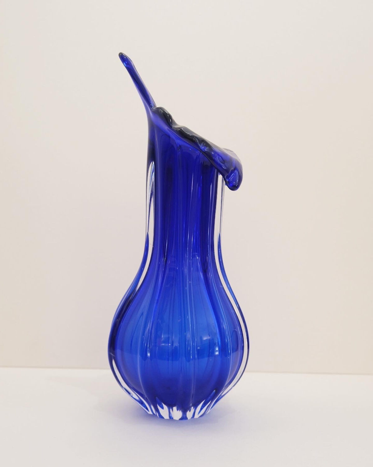 Blown glass vase by egermann, czech republic 1970