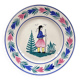 Old plate signed HB Quimper
