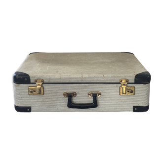 Suitcase black and beige year 50