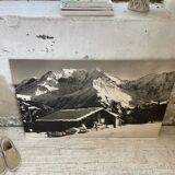 Photo on wood chalet 60s