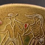 Ceramic trinket bowl Italian numbered, Alessio Tasca, mid Century