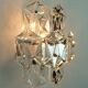 Elegant mid century sconce crystal glass prisms and chrome by kinkeldey 196