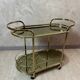 Brass serving trolley