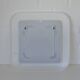 Square Wall Mirror With Shelf / Vintage White Plastic Space Age 1970