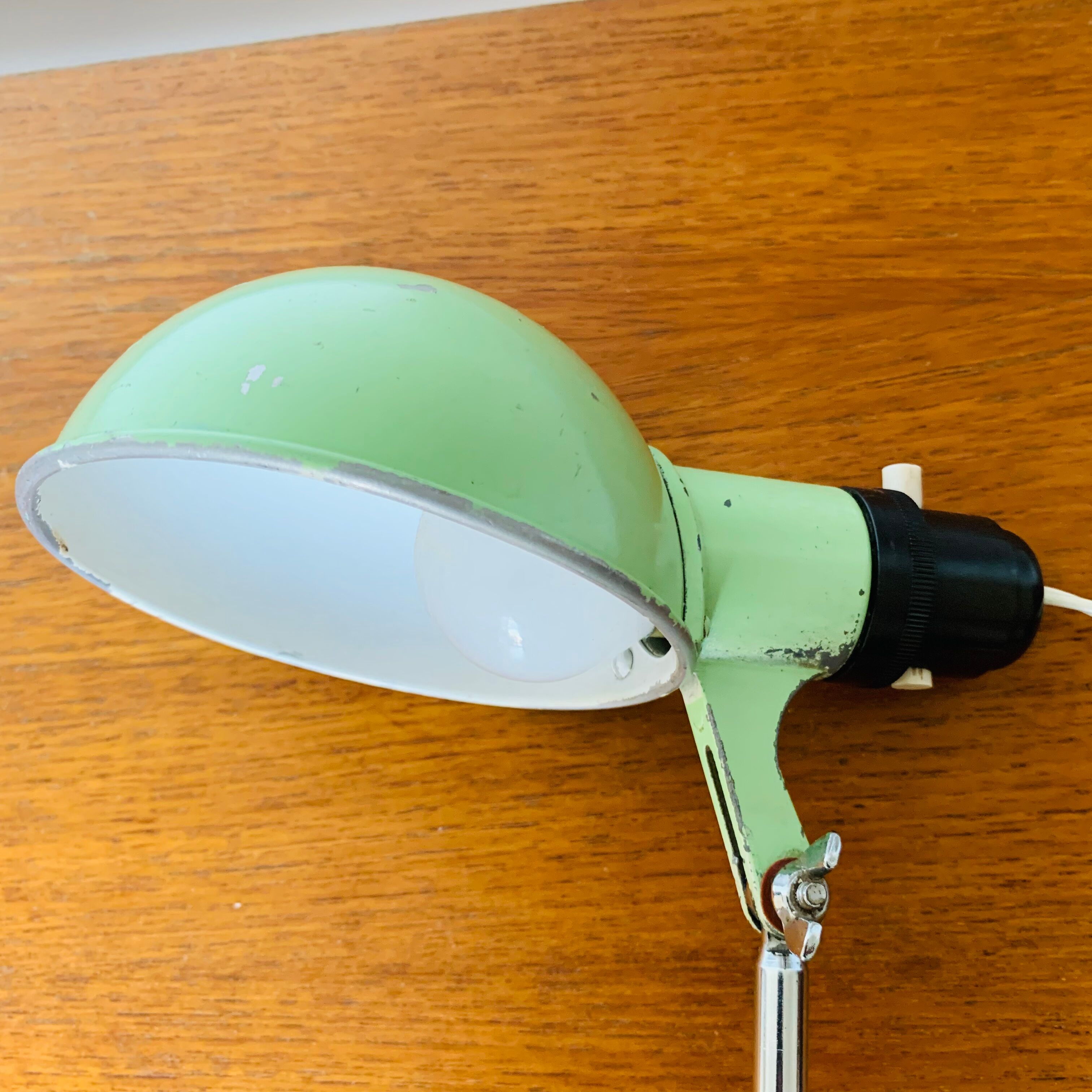 Vintage travel folding lamp Metek 1950