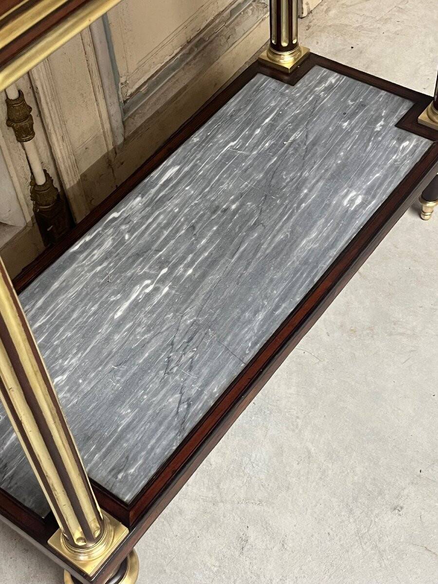 Small mahogany console table, Louis XVI period