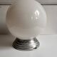 Opaline globe ceiling light